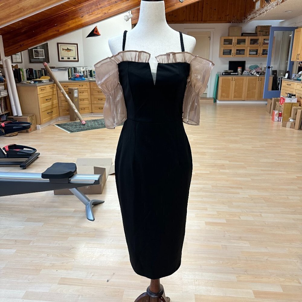 Cold Shoulder Black Dress